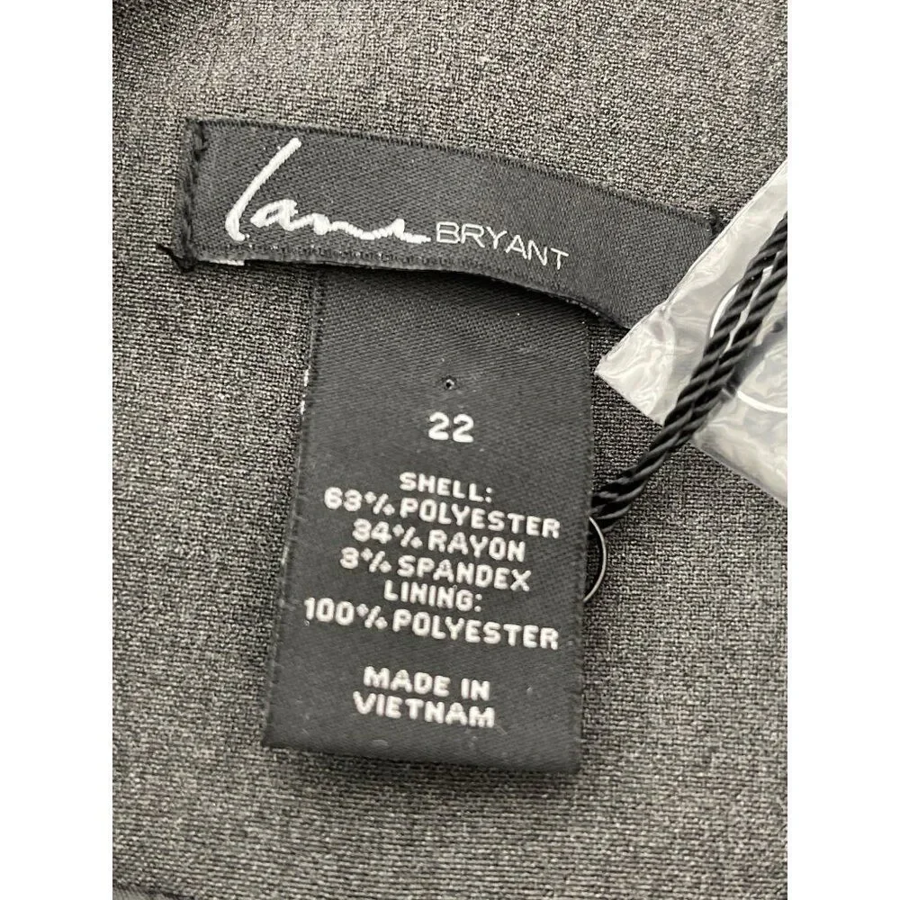 Lane Bryant Women Black One Button Zipper Pocket Blazers NWT